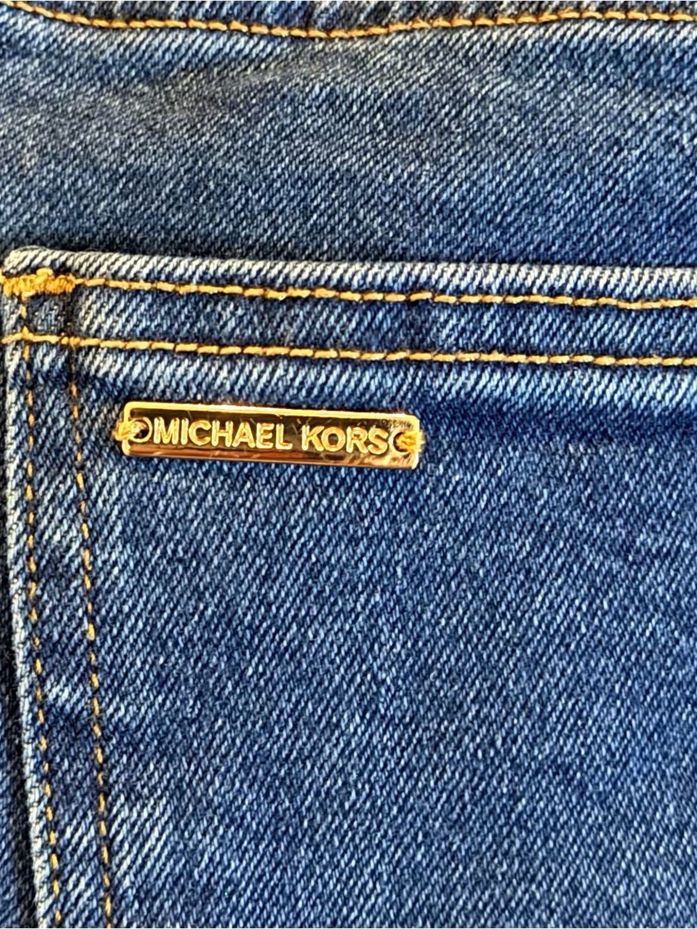 Michael Kors Straight Leg Cropped Jeans High Rise Pin Tuck Seams Women’s Size 8 - Picture 5 of 8